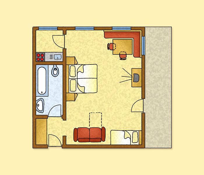 Residence Bannwald Prateria Pokój zdjęcie